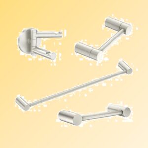 Stainless Steel Bathroom Fittings Sanitary Ware Furniture Hook Rack Sanitary Ware Bath Set