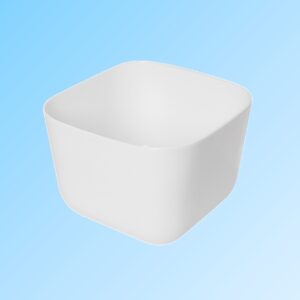 Hotel Project White Durable Single Bowl Bathroom Retangle Vanity Wash Hand Basin