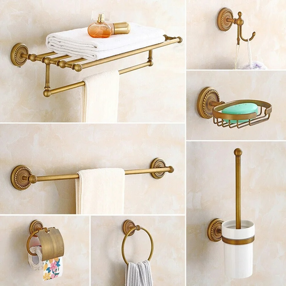 Hotel Family Use Durable Bathroom Furniture Fittings Stainless Steel Hardware Accessories