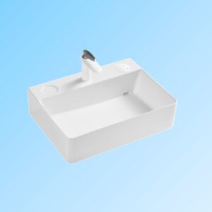 Round Counter Vanity Sink Kitchen Bathroom Toilet Durable White Wash Basin