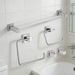 Hot Sale Stainless Steel Brass Towel Rack Ring Hook Bathroom Fittings Hardware Accessories