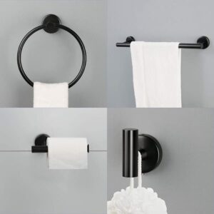 Wholesale Black 3-Piece Durable Bathroom Toilet Fittings Furniture Hardware Accessories