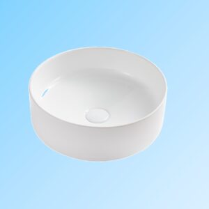 Rectangle Bathroom Vanity Cabinet Ceramic Sink White Single Toilet Wash Basin