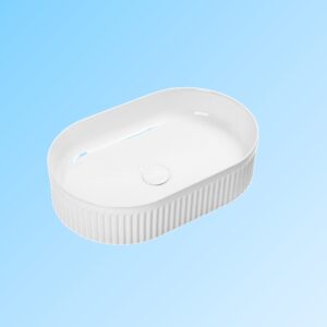 White Ceramic Sink with Plate Sanitary Bathroom Vanity Top Cabinet Wash Basin