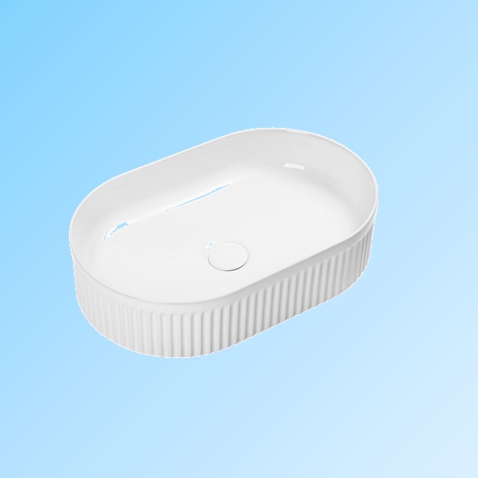 White Ceramic Sink with Plate Sanitary Bathroom Vanity Top Cabinet Wash Basin