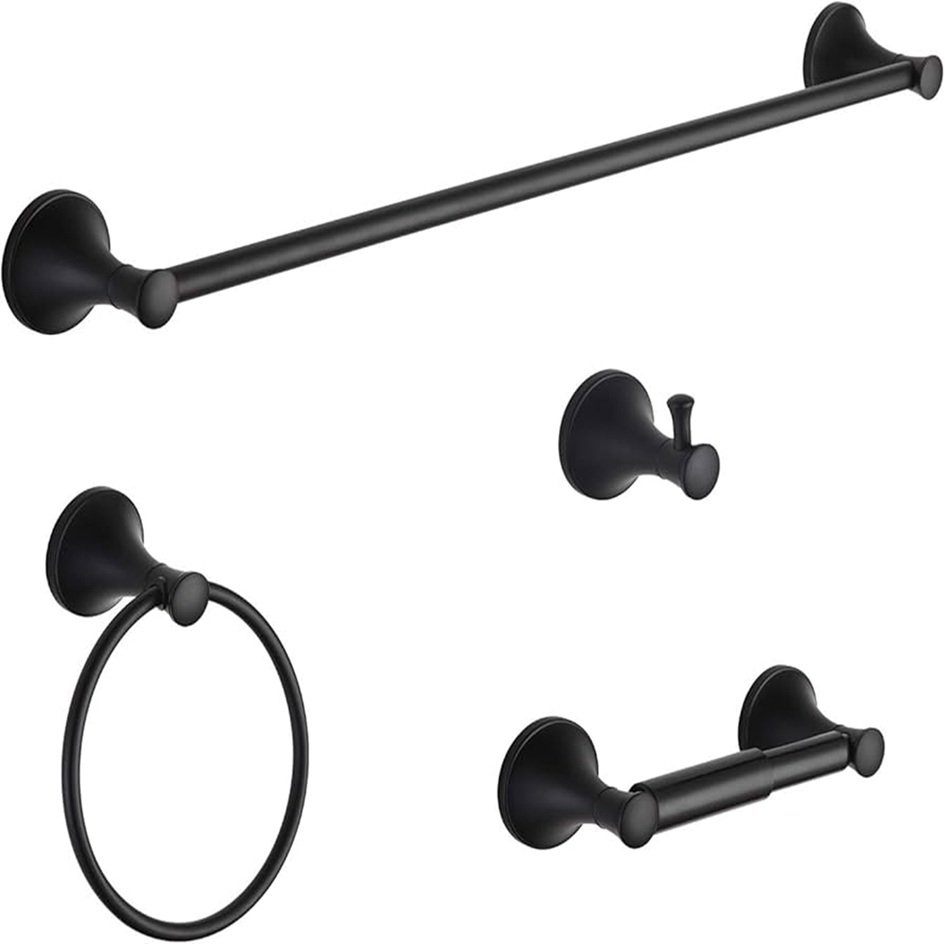 Modern Bathroom Set 4-Piece Hook Holder Rack Sanitary Ware Hardware Accessories