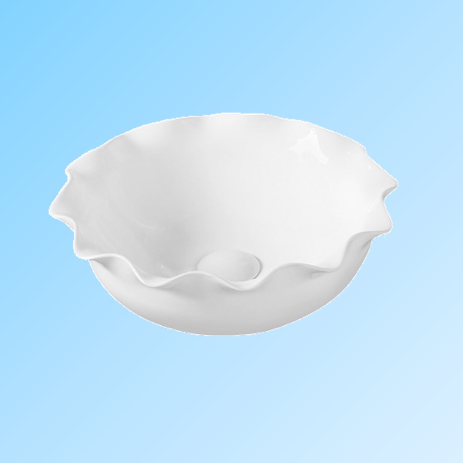 Countertop Overmount Art White Diamond Sanitary Bathroom Bowl Ceramic Basin Sink