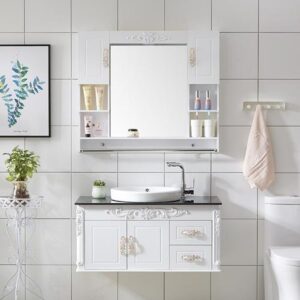 Modern Design Home Sanitaryware Sustainable Bath Wood Modern Bathroom Cabinet