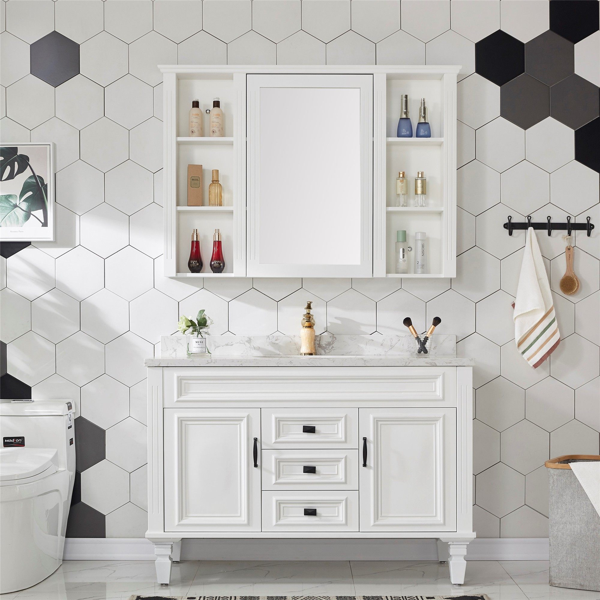 Sustainable Bathroom Cabinets Storage Sanitary Ware Bathroom Vanity