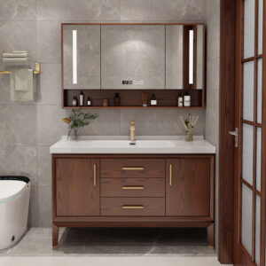 Sustainable Hotel Eco-Friendly Cabinet Furniture Aluminum Bathroom Vanity