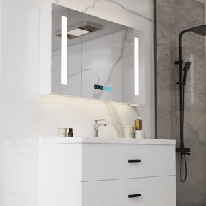 Wash Basin Wall Mounted Bathroom Vanity with Sink Storage Bath Ceramic Cabinet