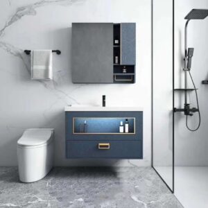 Factory Price Plywood Bath Cabinets Modern Bathroom Vanity Cabinet