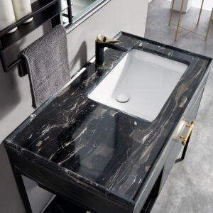 Aluminum Furniture Stainless Steel Bathroom PVC Vanity Cabinet