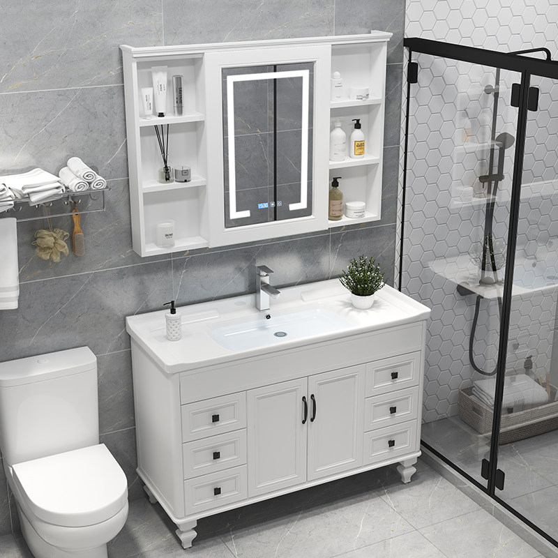 Modern Bath Style Storage Bathroom Accessories Vanity Sink Mirror Cabinet