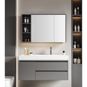 Elegant Wash Basin Sanitary Storage Cabinet Accessories Bathroom Vanity