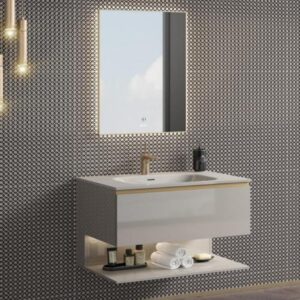 Wholesale LED Mirror Sanitary Ware Furniture Faucet Basin Bathroom Vanity Cabinet