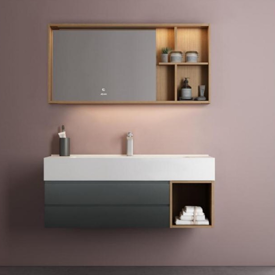 Wholesale Modern Style Wall Hung Toilet Storage Cabinet Bathroom Vanity