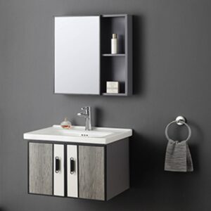 Hot Design Wall Hung Storage Vanity LED Mirror Faucet Sink Bathroom Cabinet