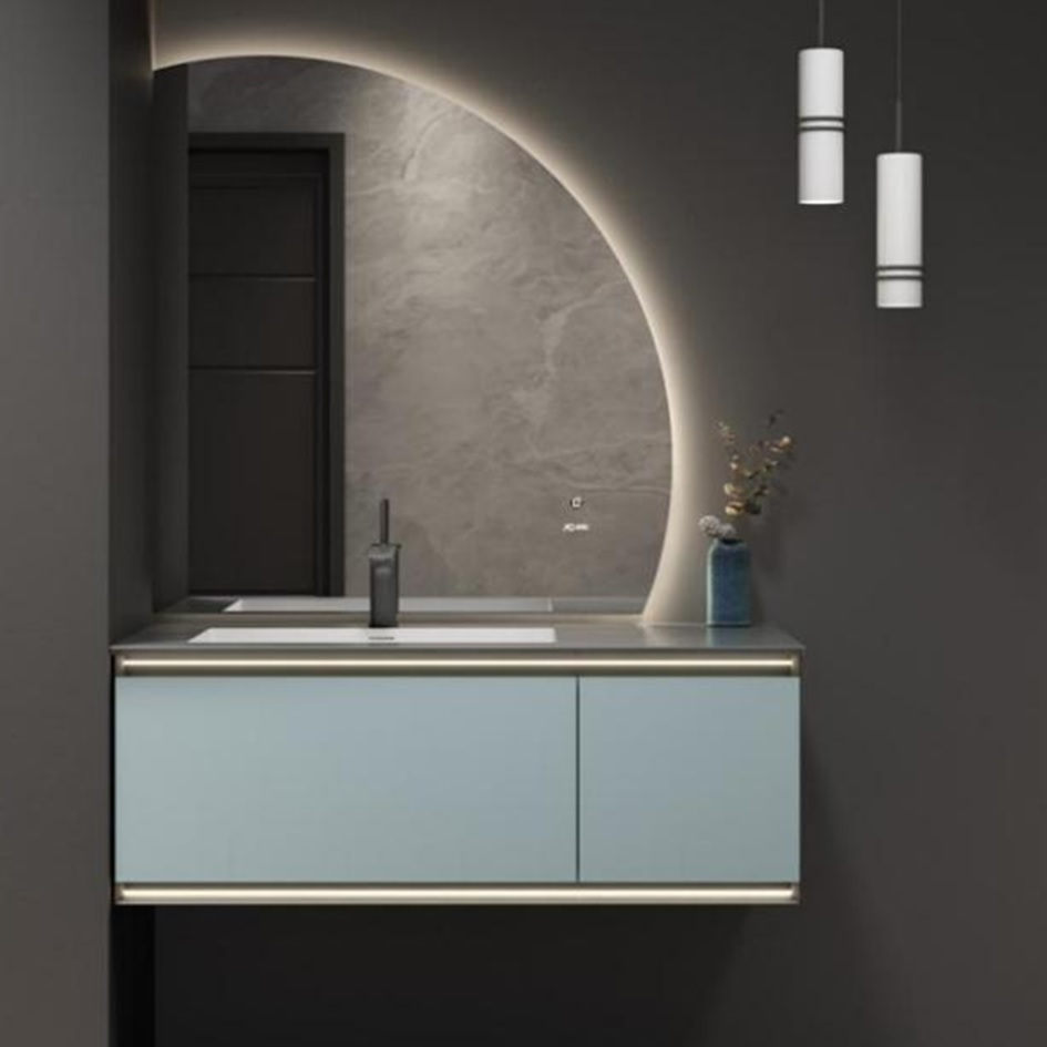 Wholesale Custom Wall Hung Bathroom Storage Vanity Sink Mirror Bath Cabinet
