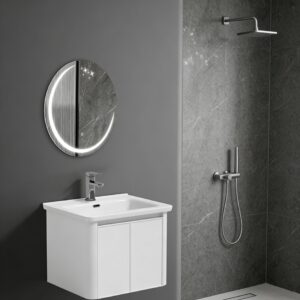 Hot Sale Modern Mirror Sink Wall Hung Bathroom Vanity Unit Bathroom Cabinet