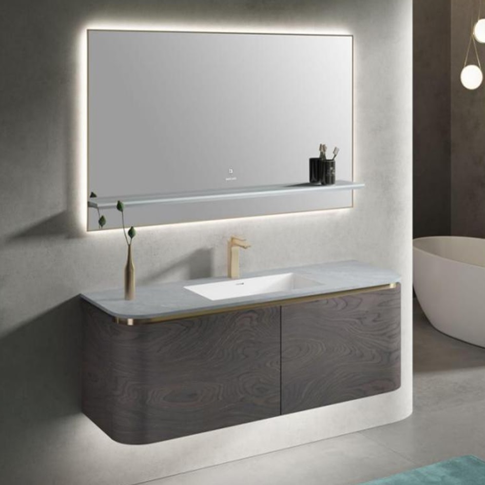Wholesale Modern Bathroom Furniture Sink Mirror Vanity Unit Bathroom Cabinet
