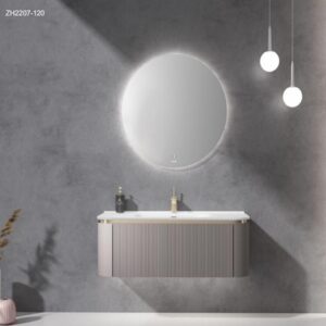 Wholesale Custom Bathroom Unit MDF Mirror Sanitary Bathroom Vanity Cabinet