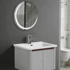 Hot Sale Black Mirror Vanity Storage Mirror Wall Hung Sink Bathroom Cabinet