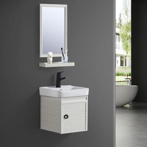 Modern Furniture Washroom Double Sinks Faucets LED Mirror Bathroom Vanity Cabinet
