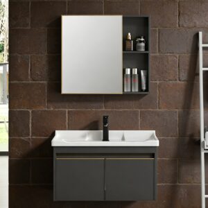 Wholesale Custom Double Wall Hung Vanity Large LED Mirror Bathroom Cabinet