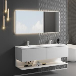 Wholesale Mirror Storage Single Basin Wall Hung Cabinet Bathroom Vanity