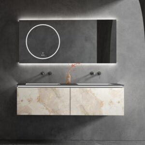 Large Wall Hung Bathroom Cabinets Sink Mirror Furniture Sanitary Ware Bathroom Vanity