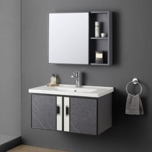 Custom Wholesale Hotel Villa Sanitary Sink Mirrow Faucet Bathroom Vanity Cabinet