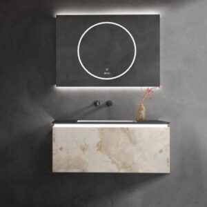 Luxury Sanitary Ware Furniture Bathroom Accessories Double Sinks Marble Cabinet Vanity