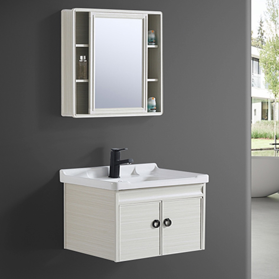 Modern Toilet Washroom Single Compact Cabinet Wall Hung Bathroom Vanity
