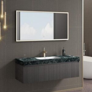 Direct Factory Wall Hung Mirror Unit White MDF Durable Cabinet Bathroom Vanity