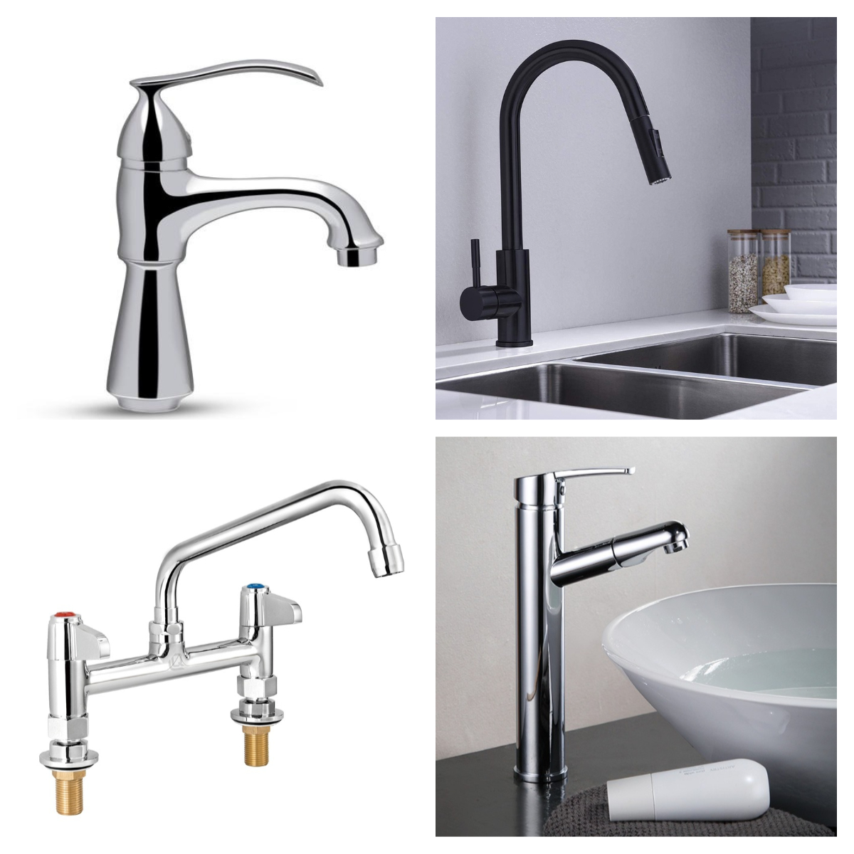 Chrome Kitchen Faucet Sink Sanitary Ware Chrome Kitchen Mixer Faucet