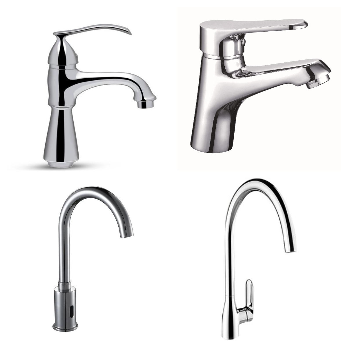 Hot Selling Bathroom 304 Stainless Steel Black Kitchen Mixer Faucet