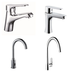 Wall Mounted Brass Bathroom Material Pull out Kitchen Faucet