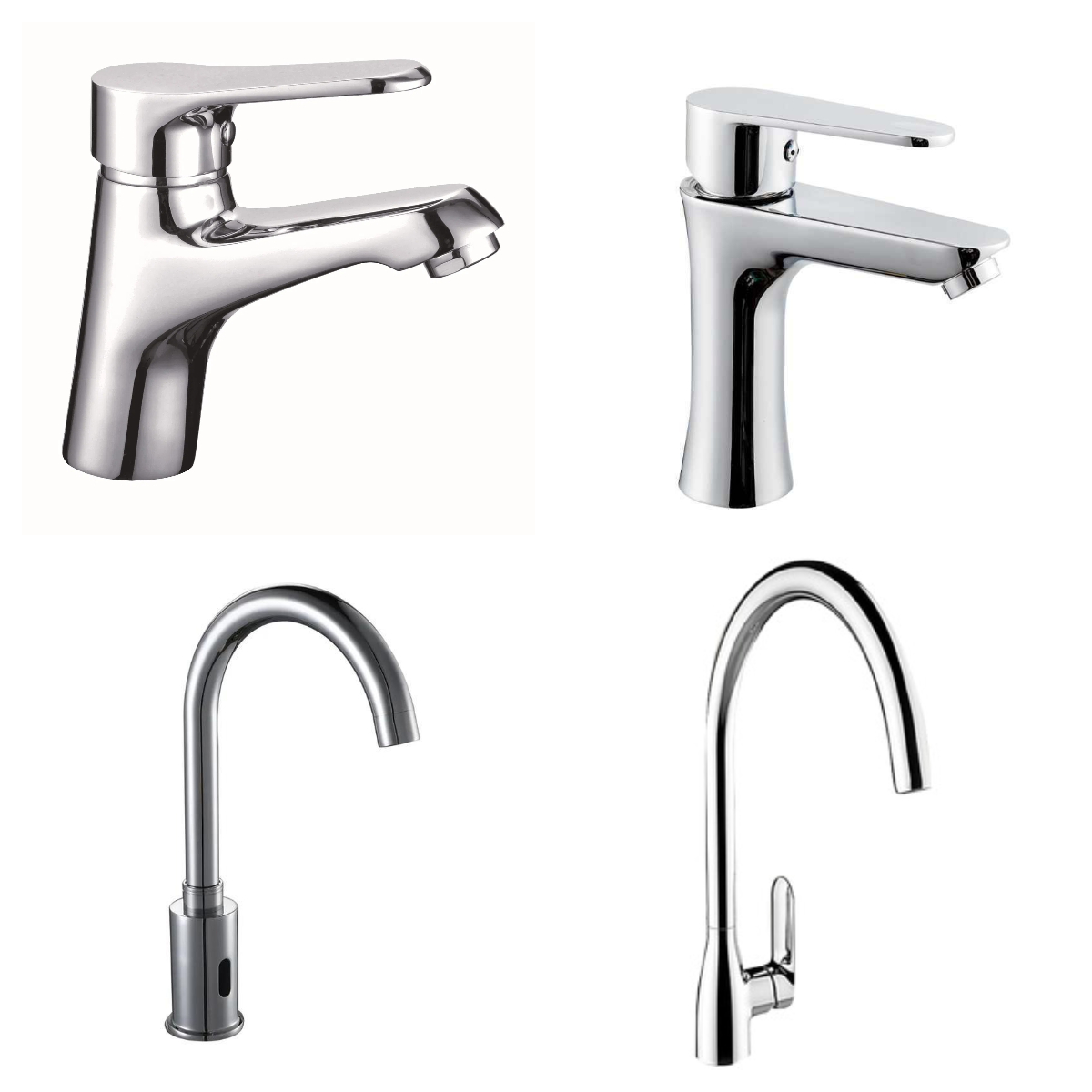 Wall Mounted Brass Bathroom Material Pull out Kitchen Faucet