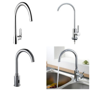 Rubber Pipe Pull-out Stainless Steel Faucet Kitchen Faucet
