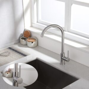 Customization Wall Mounted Brass Pull Kitchen Mixer Faucet