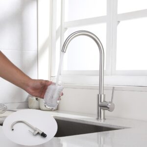 Sample Customization Sanitary Ware Single Hole Waterfall Kitchen Faucet