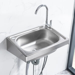 Mounted SS304/201 Bathroom Wash Kitchen Stainless Steel Sink