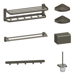 European Zinc Alloy Bathroom Accessories Shower Set Hardware Accessories