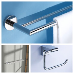 Gold Wall Hook Towel Bar Sanitary Ware Bathroom Fitting Accessories Set