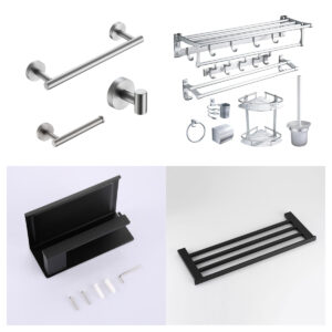 European Luxury Toilet Paper Holder Bathroom Accessories Set