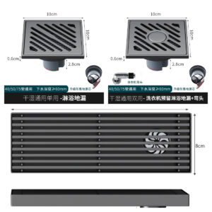 Customized High-Quality Sanitary Ware Stainless Steel Shower Floor Drain