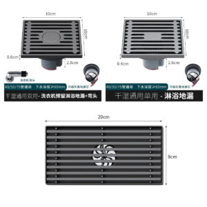 Metal Brass 304 Stainless Steel Tile Insert Bathroom Fitting Floor Drain