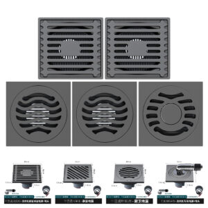 Stainless Steel Shower Cover Water Drainage Bathroom Floor Drain