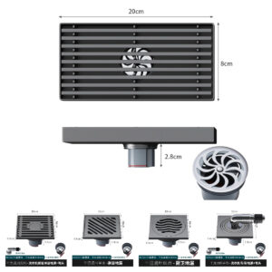 304 Metal Brass Stainless Steel Bathroom Drain Bathroom Floor Drain